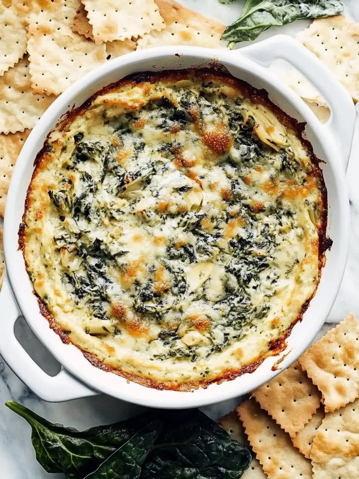Healthy Spinach Artichoke Dip
