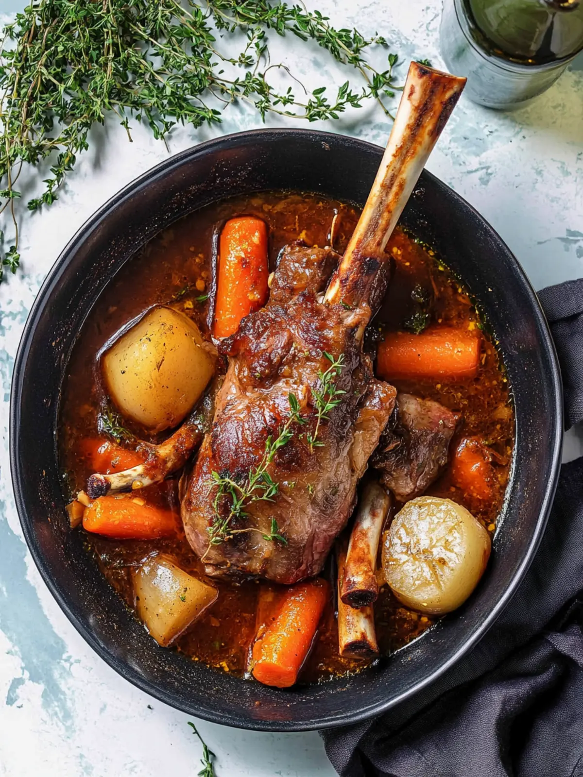 Oven Braised Lamb Shanks
