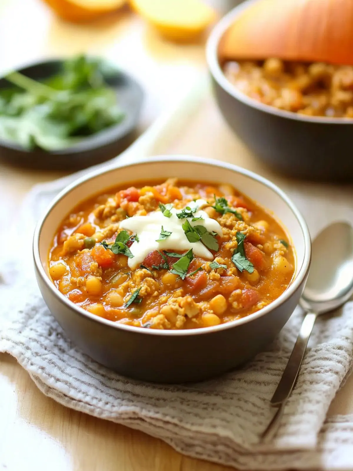 Creamy Turkey Pumpkin Chili