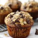 Oatmeal Chocolate Chip Greek Yogurt Muffins
