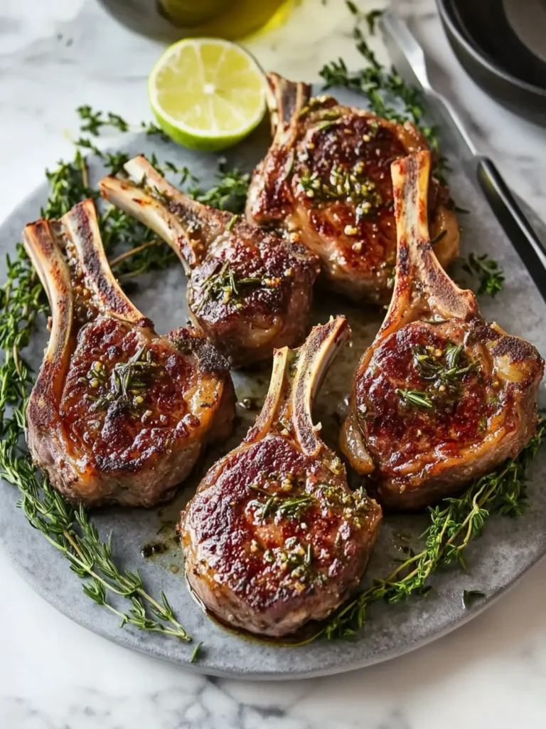 Garlic Rosemary Lamb Chops