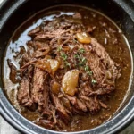 Slow Cooker French Onion Chuck Roast