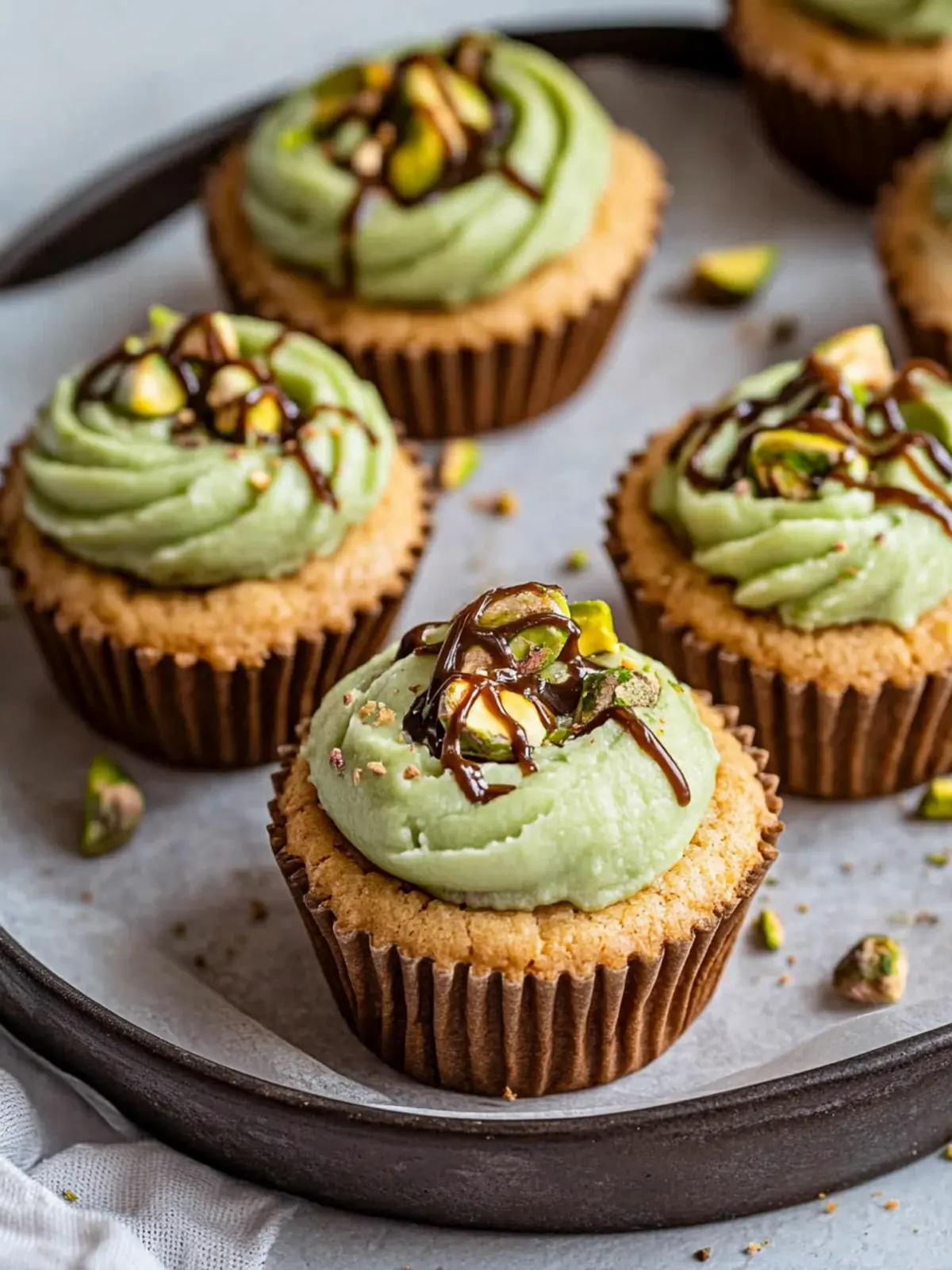 Pistachio Cream Cookie Cups