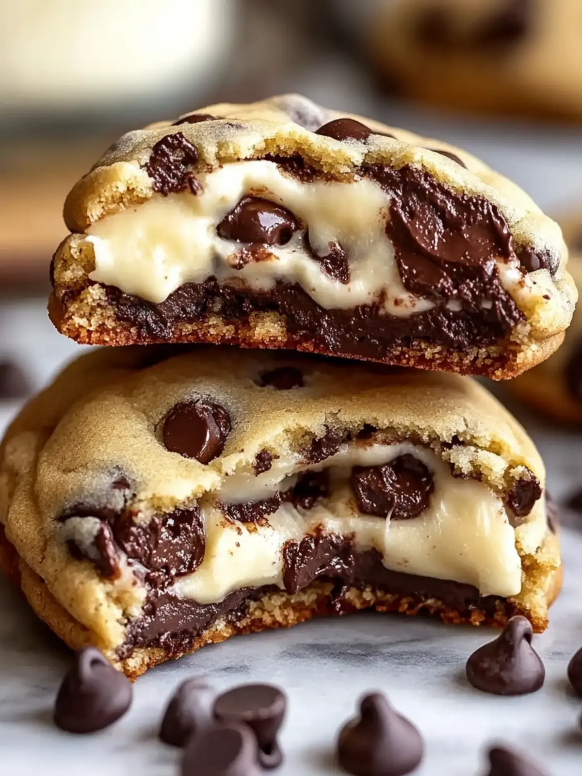 Cheesecake Stuffed Chocolate Chip Cookies