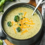 High Protein Broccoli Cheddar Soup