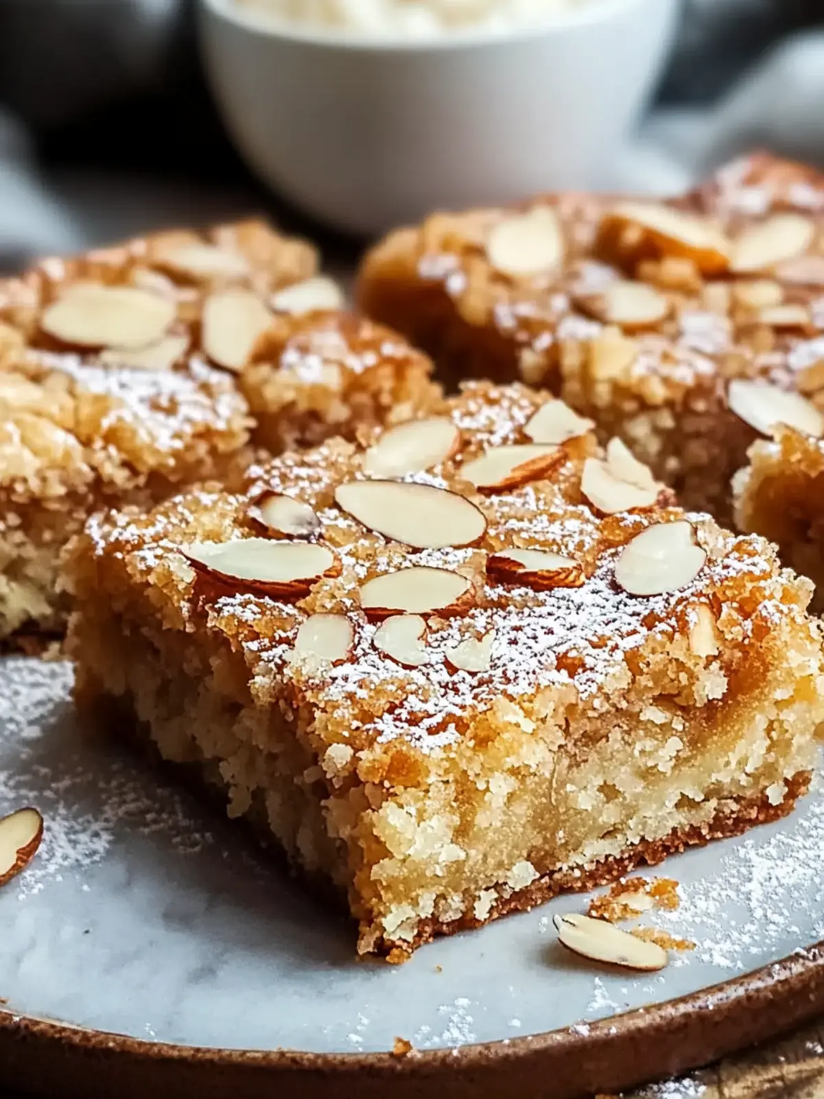 Almond Croissant Blondies