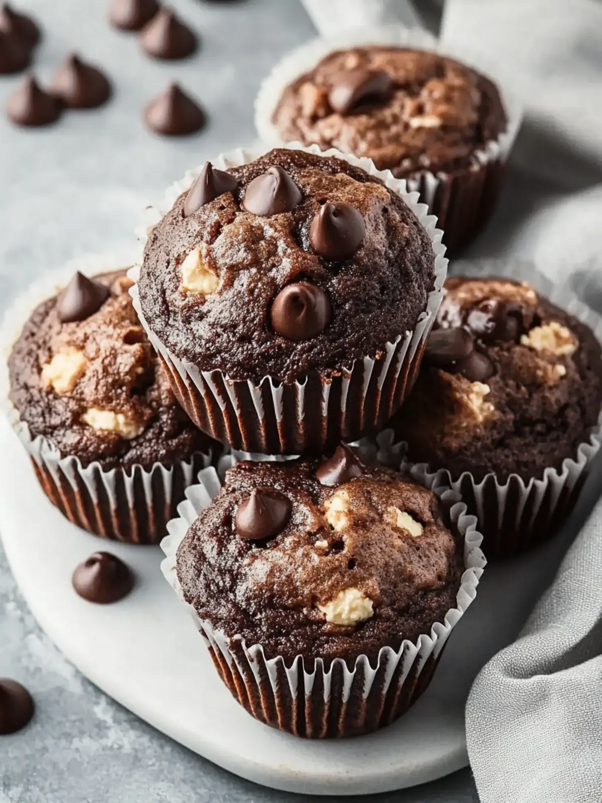 Chocolate Ricotta Muffins