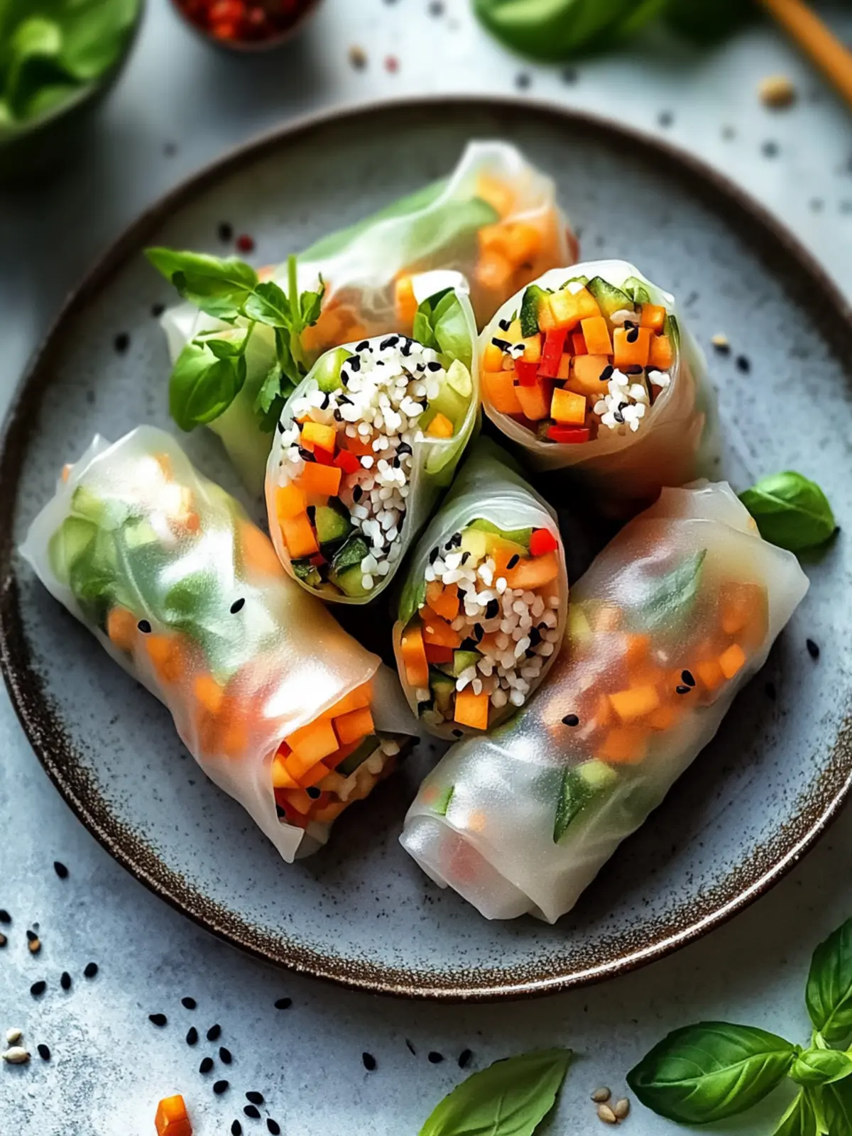 Crispy Veggie Spring Rolls