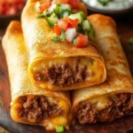 Beef and Cheese Chimichangas Recipe