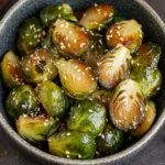 Miso Glazed Brussel Sprouts