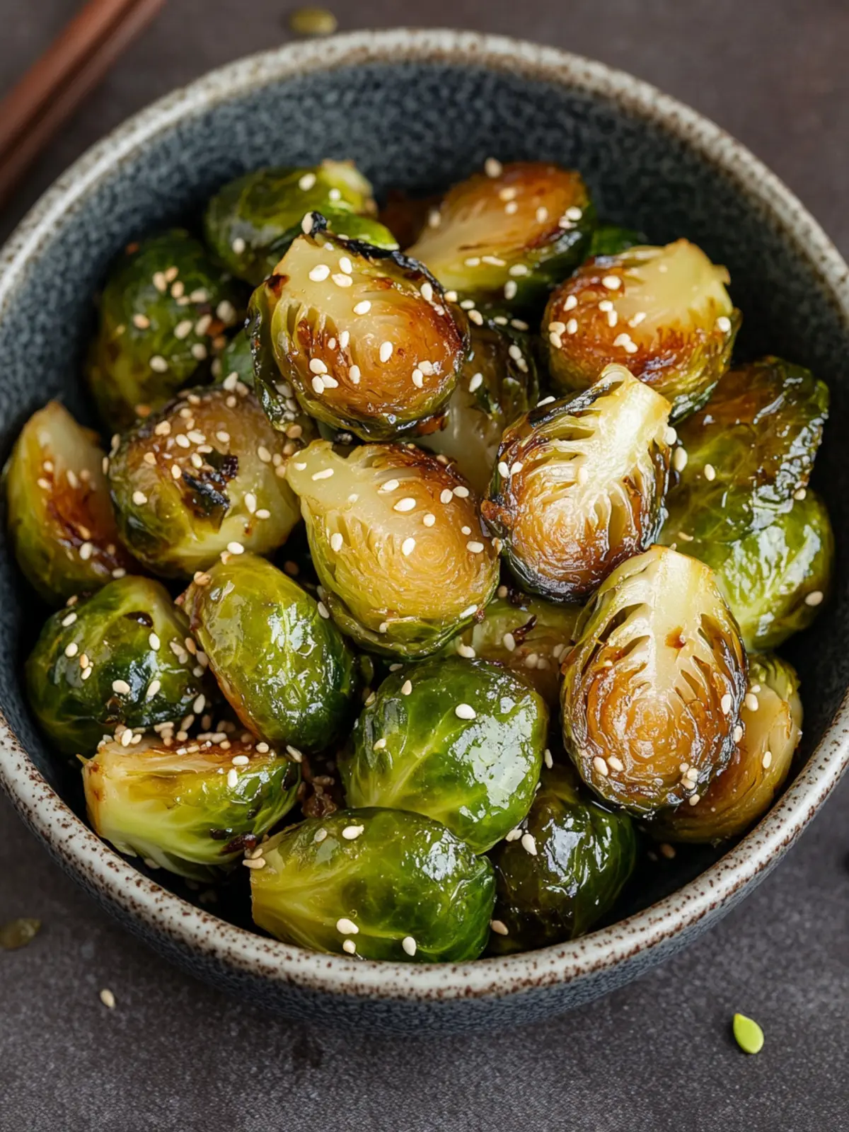 Miso Glazed Brussel Sprouts