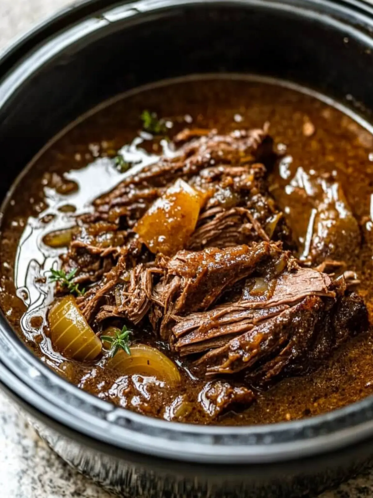 Slow Cooker French Onion Chuck Roast