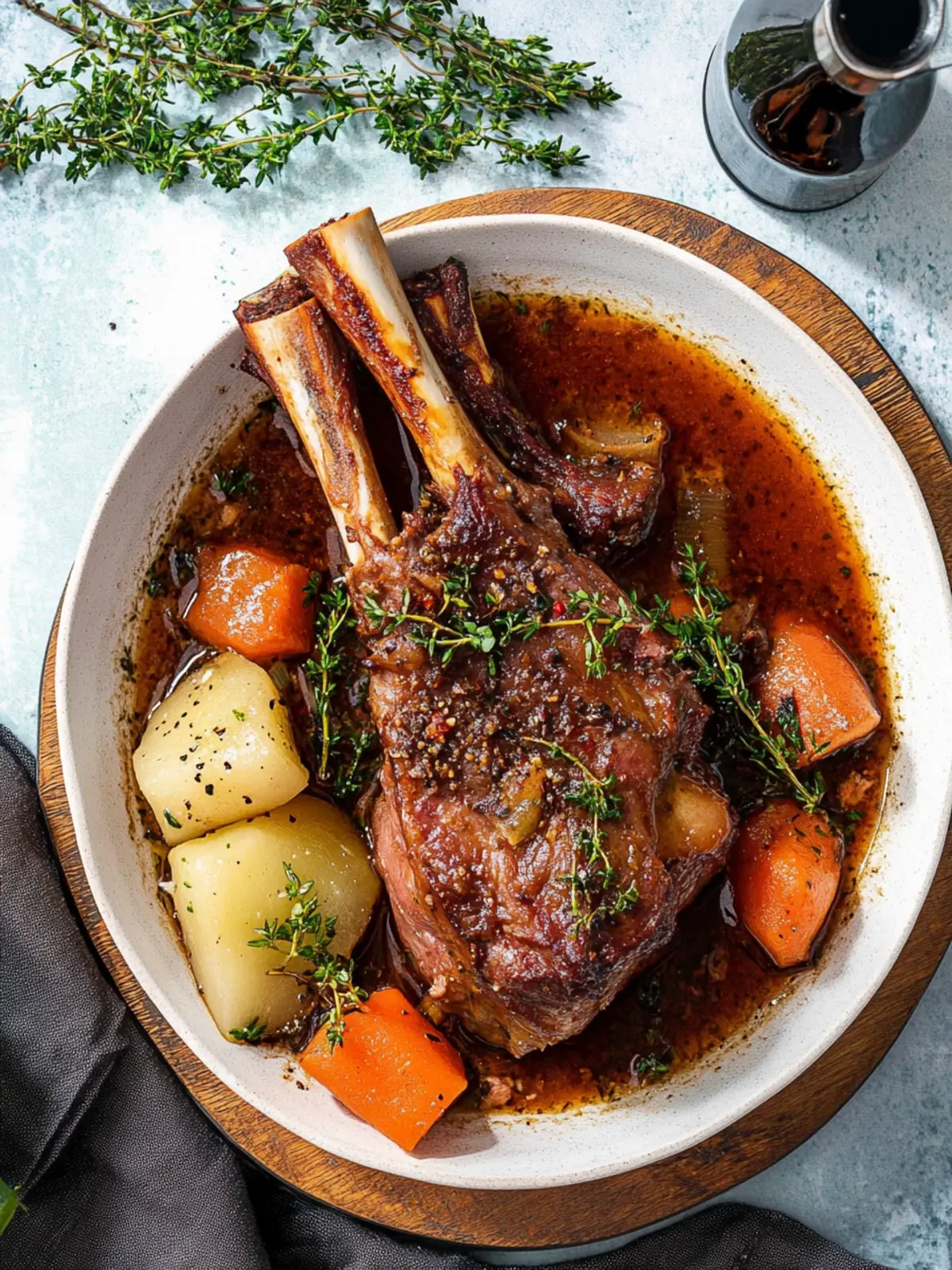 Oven Braised Lamb Shanks