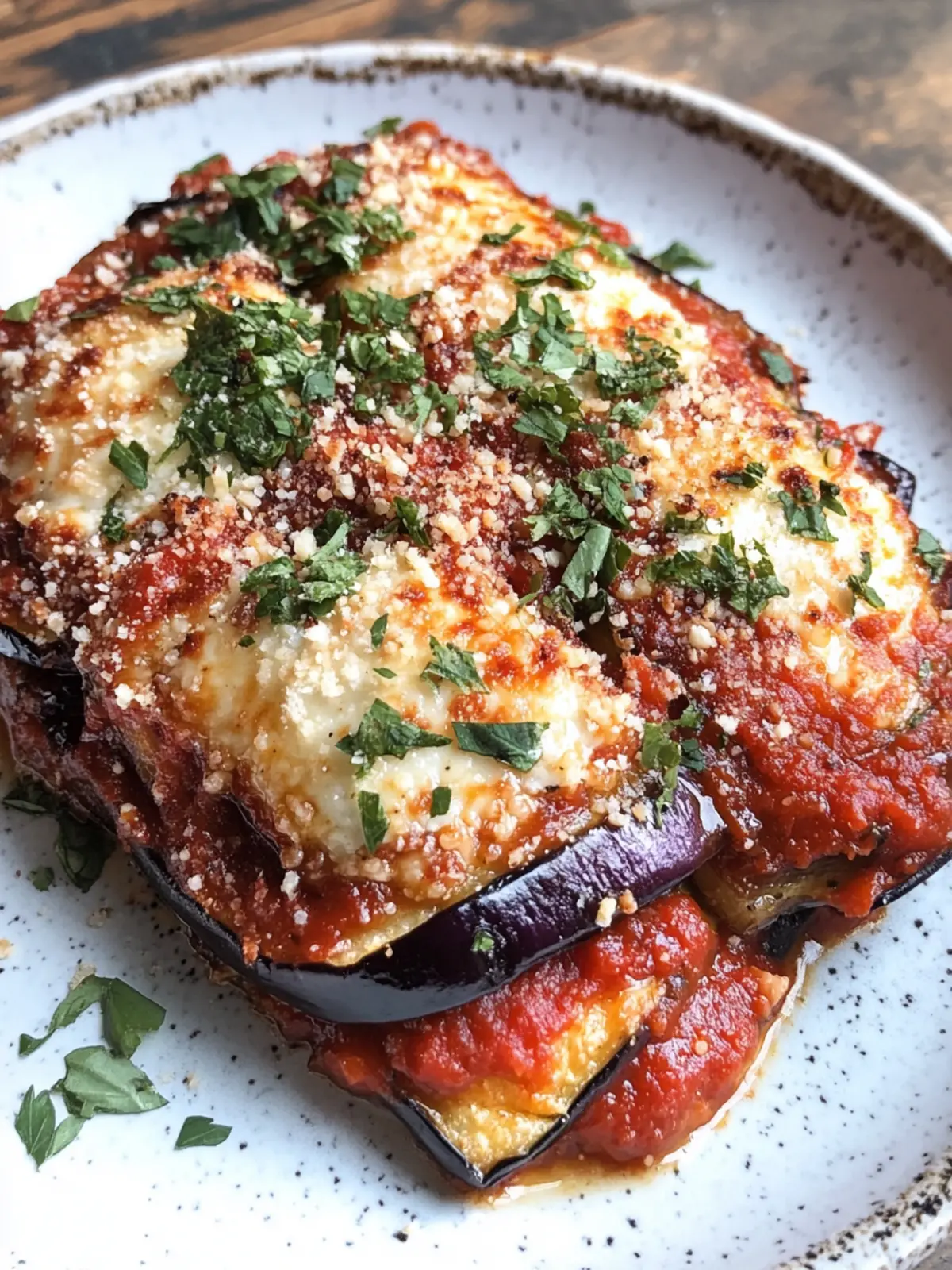 Roasted Eggplant Parmesan
