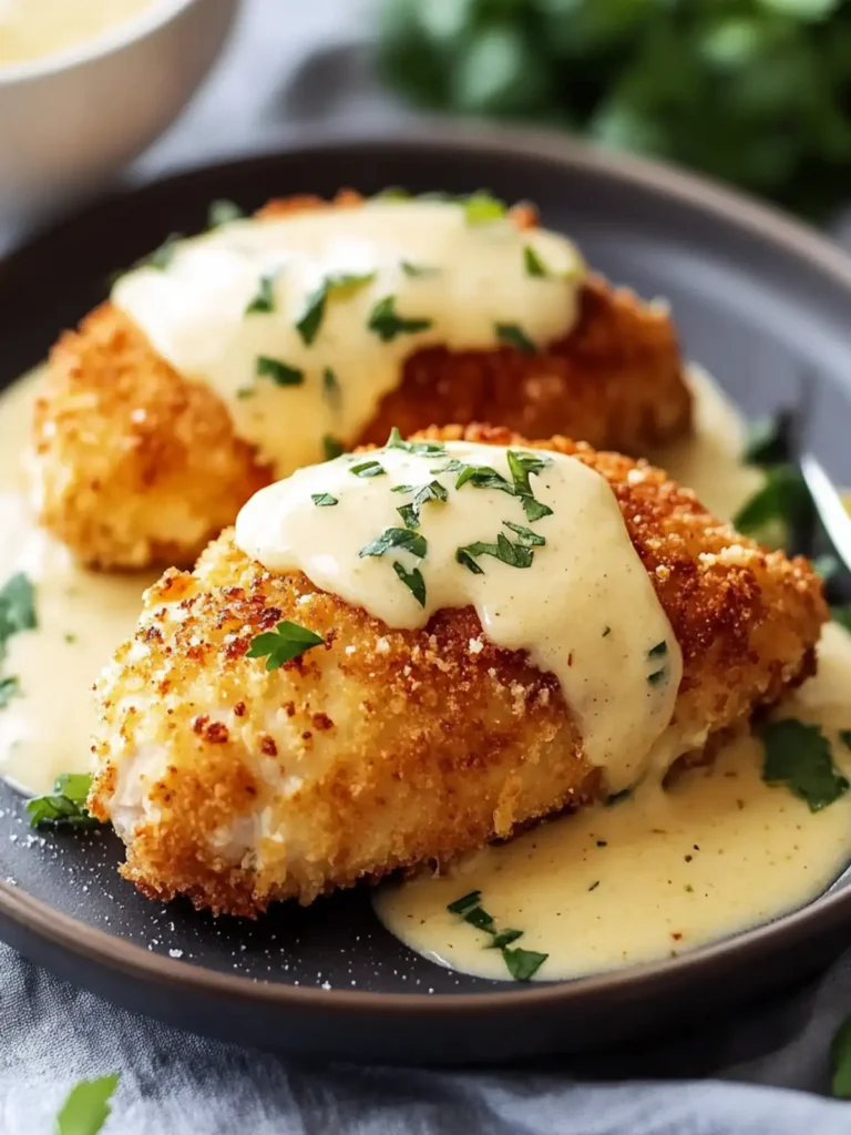 Delicious Chicken Pillows with Creamy Parmesan Sauce Bliss