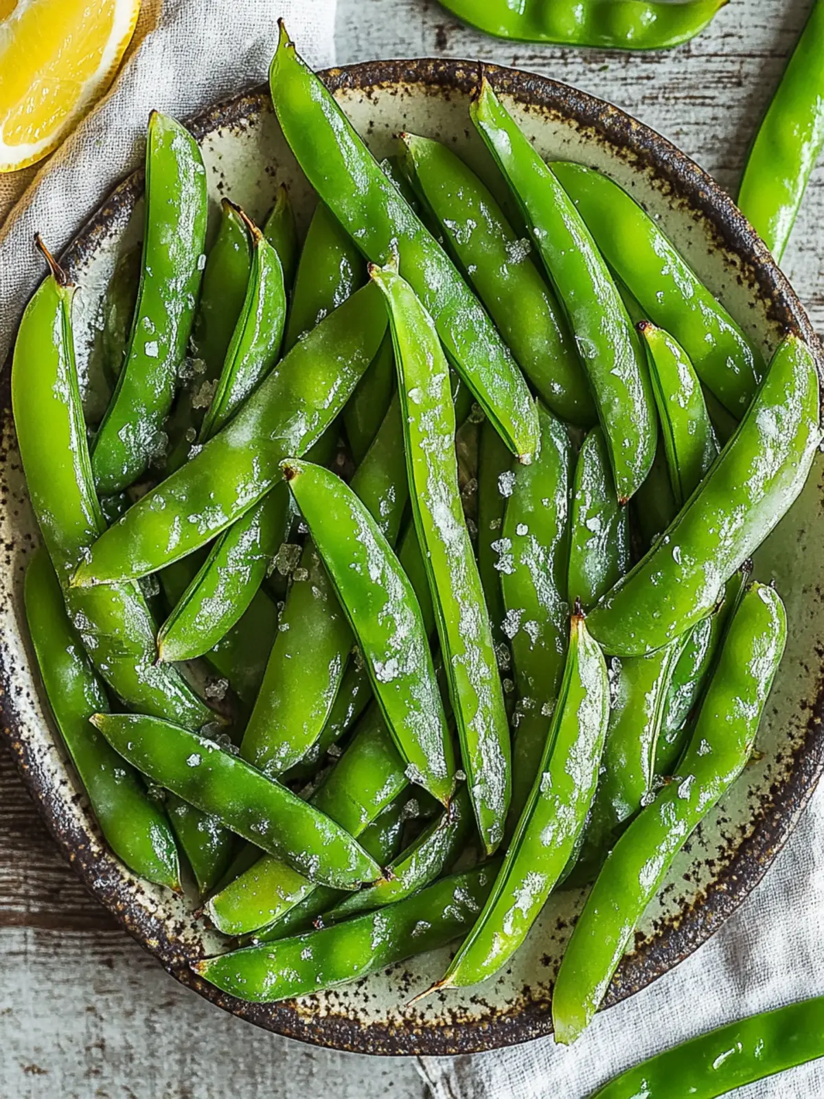 Roasted Sugar Snap Peas