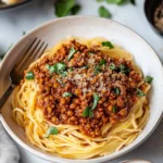 Easy Vegan Lentil Bolognese