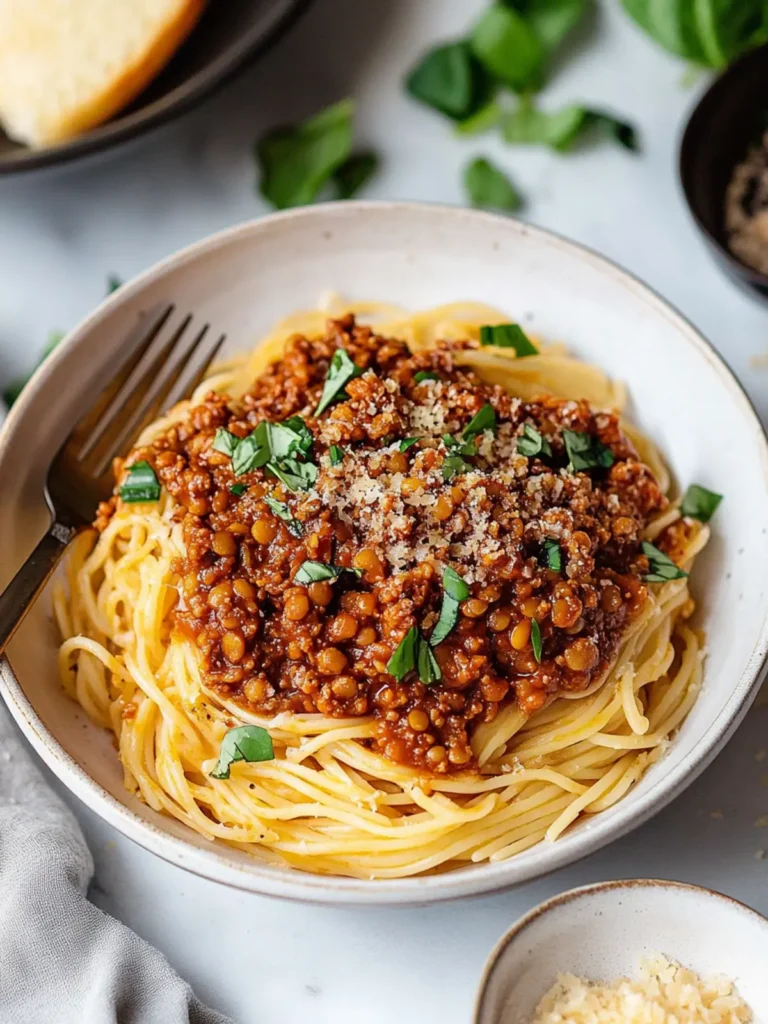 Easy Vegan Lentil Bolognese