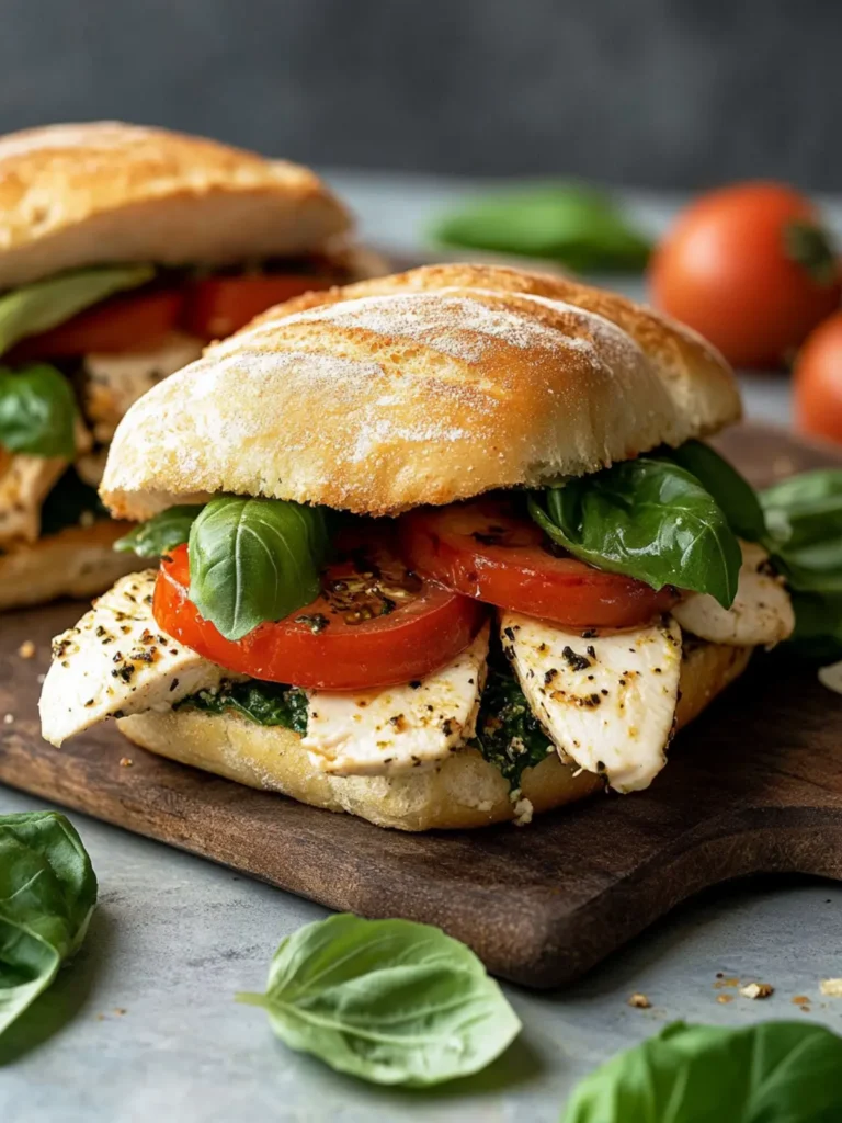 Chicken Caprese Sandwich