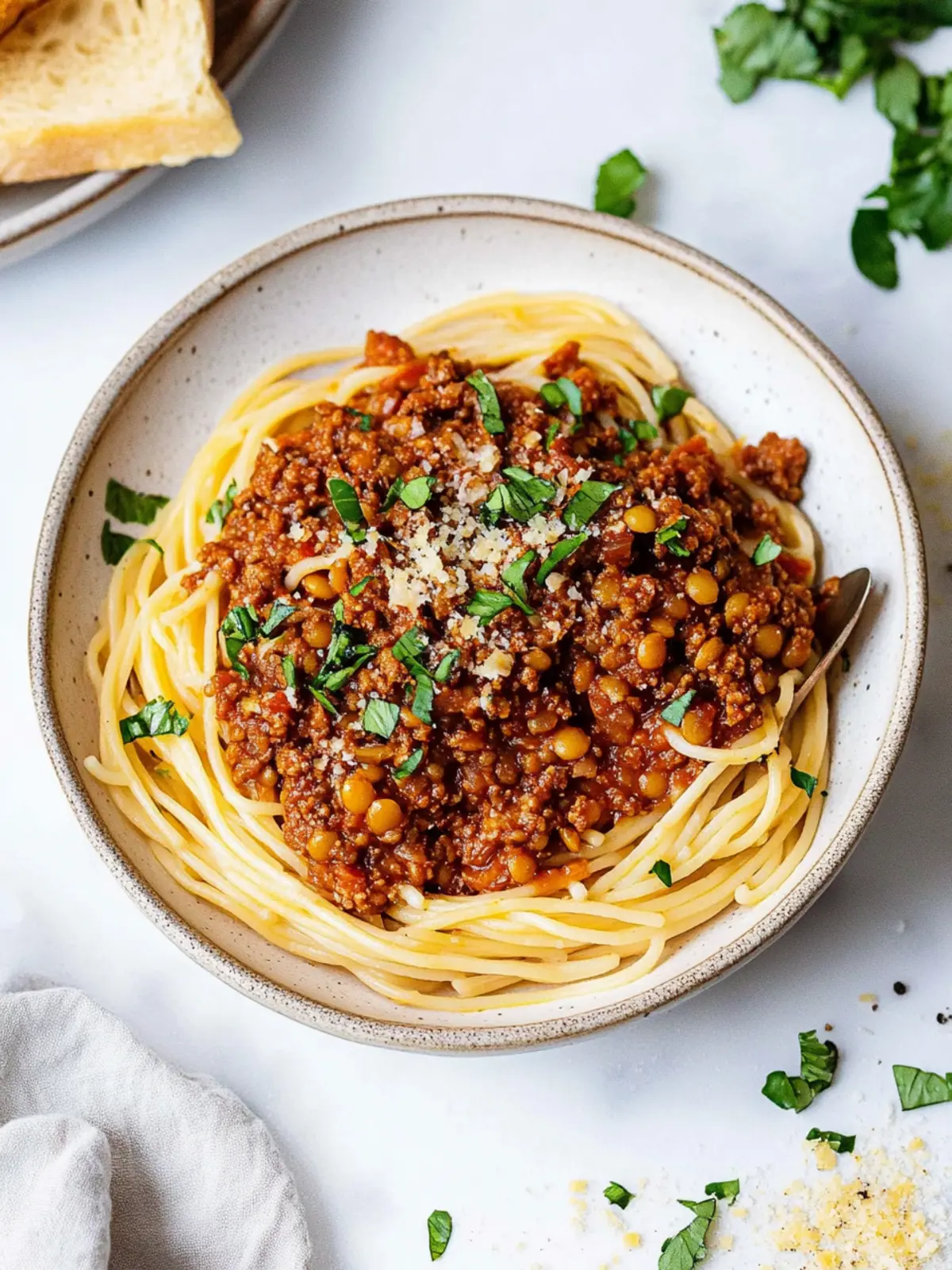 Easy Vegan Lentil Bolognese