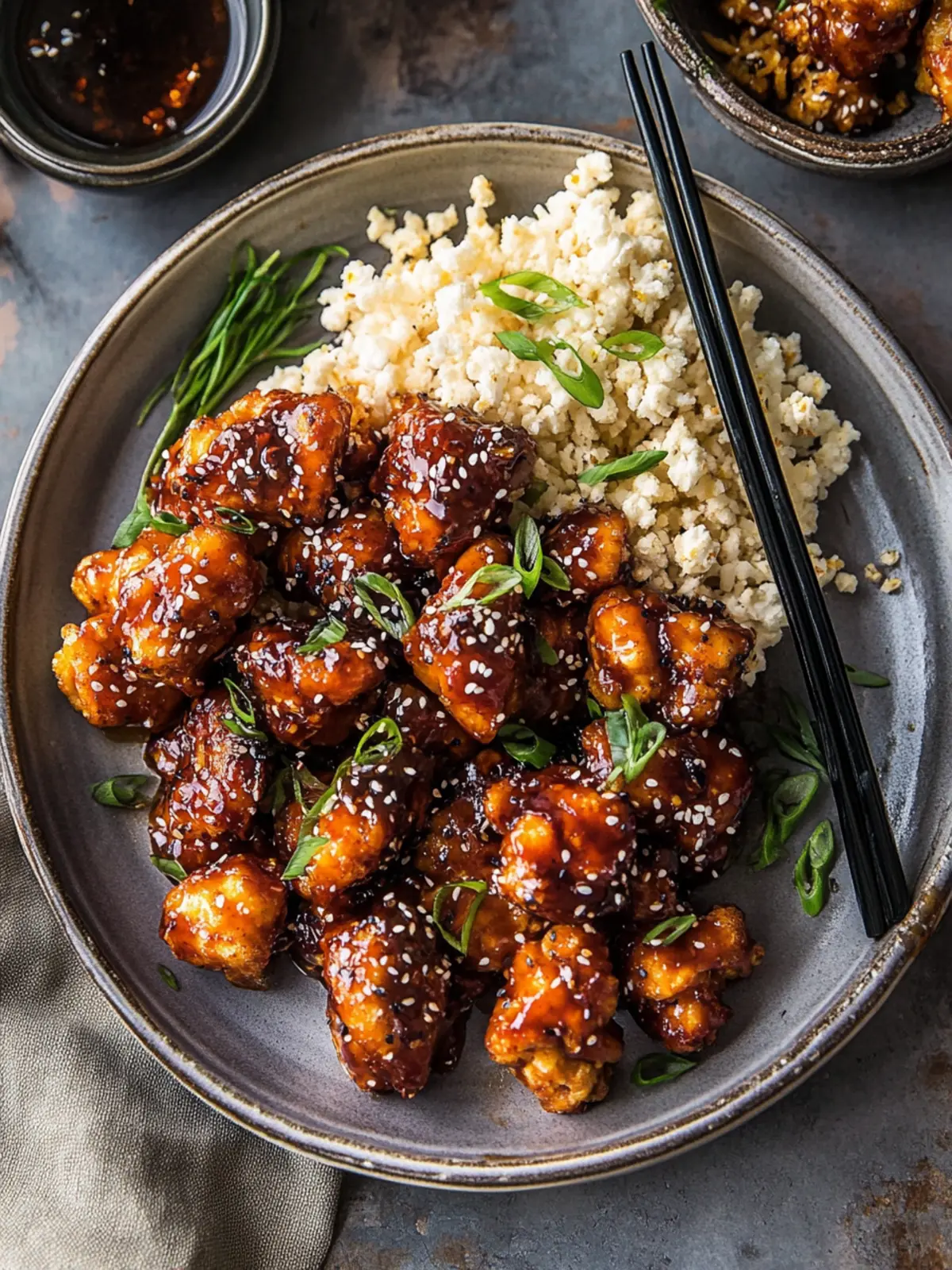 Sheet Pan Korean Popcorn Chicken.