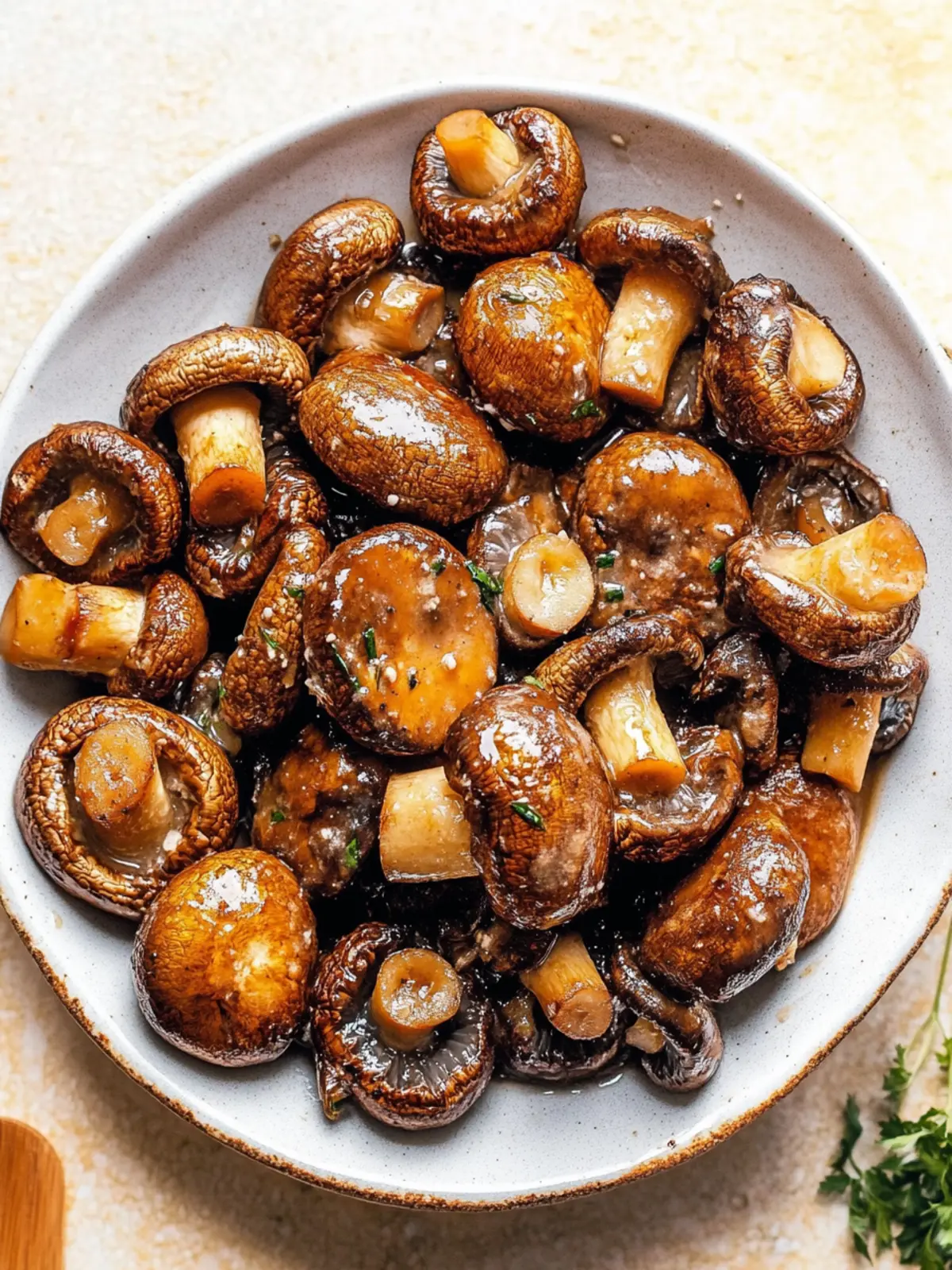 Garlic Butter Miso Mushrooms