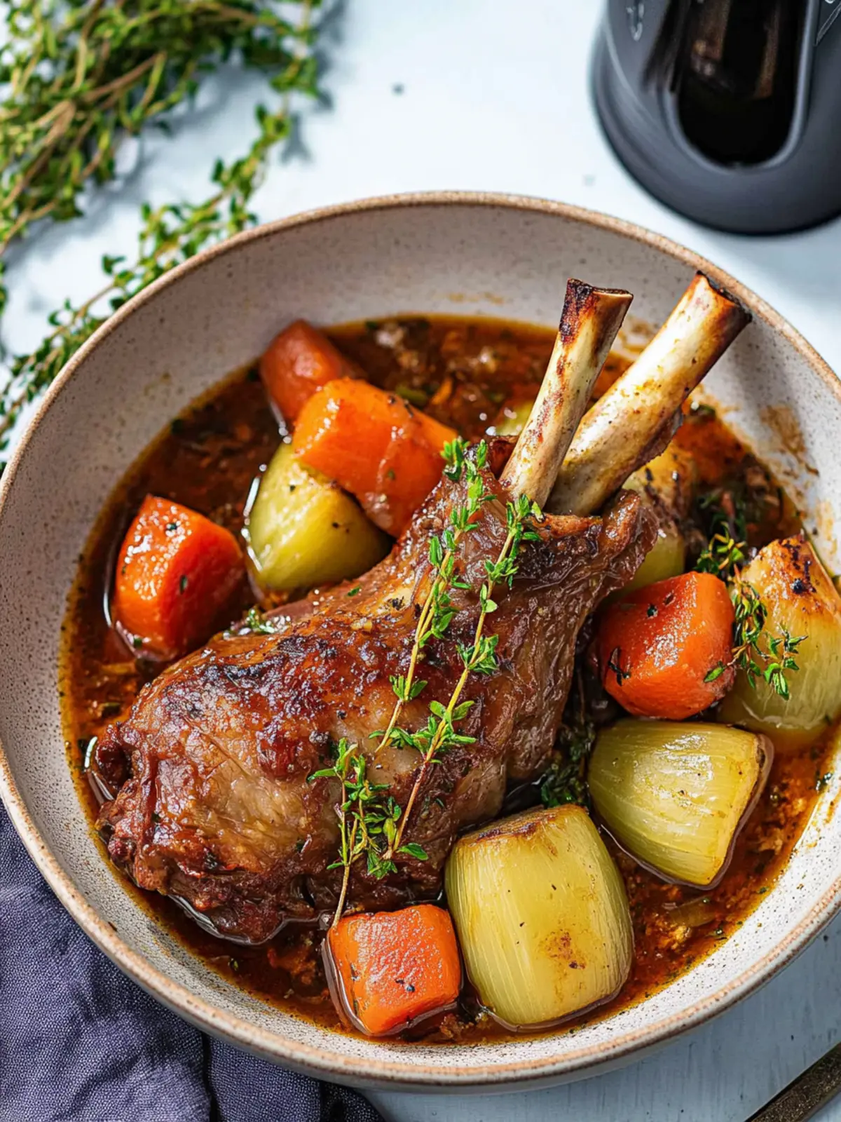Oven Braised Lamb Shanks