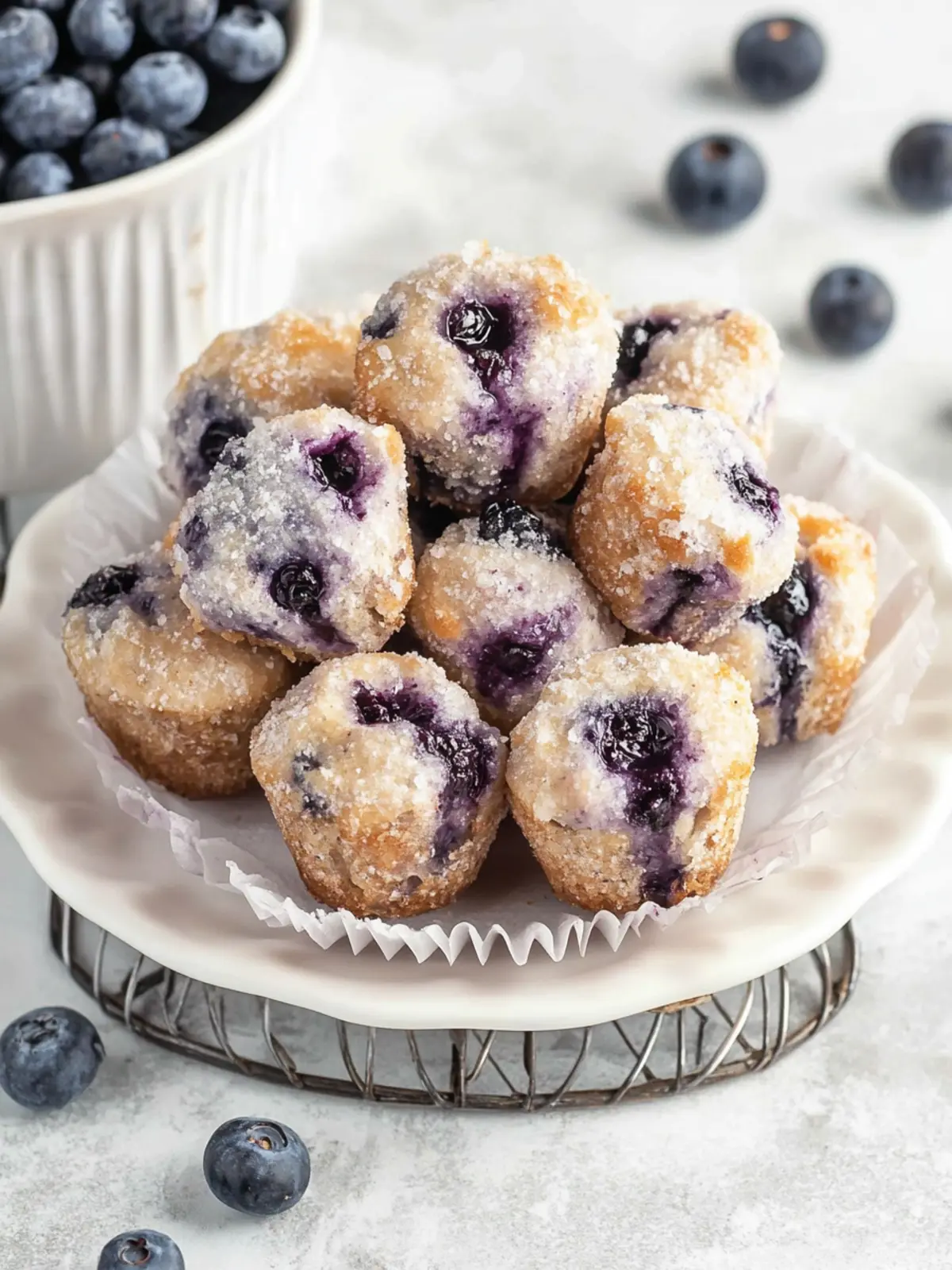 Baked Blueberry Fritter Bites