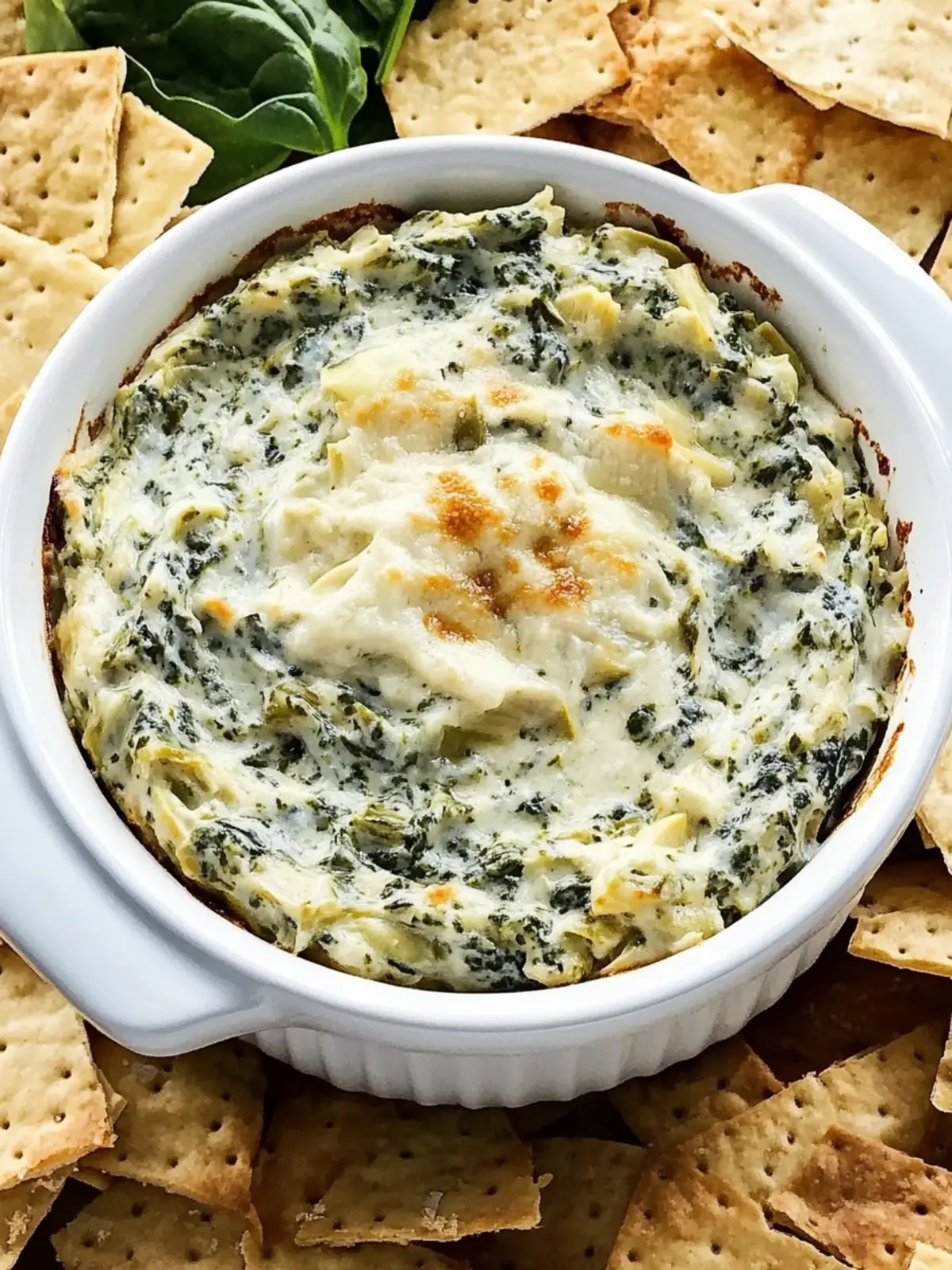 Healthy Spinach Artichoke Dip