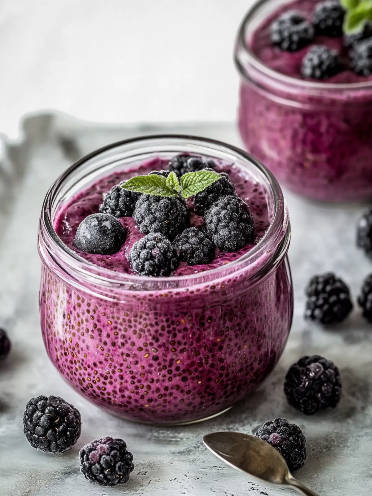 Dairy-Free Mixed Berry Chia Pudding