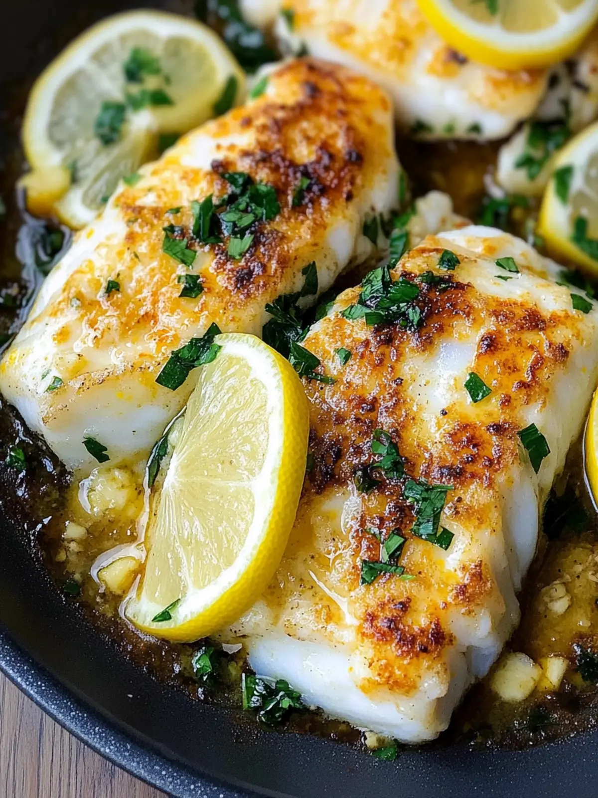 Baked Cod Recipe with Lemon and Garlic