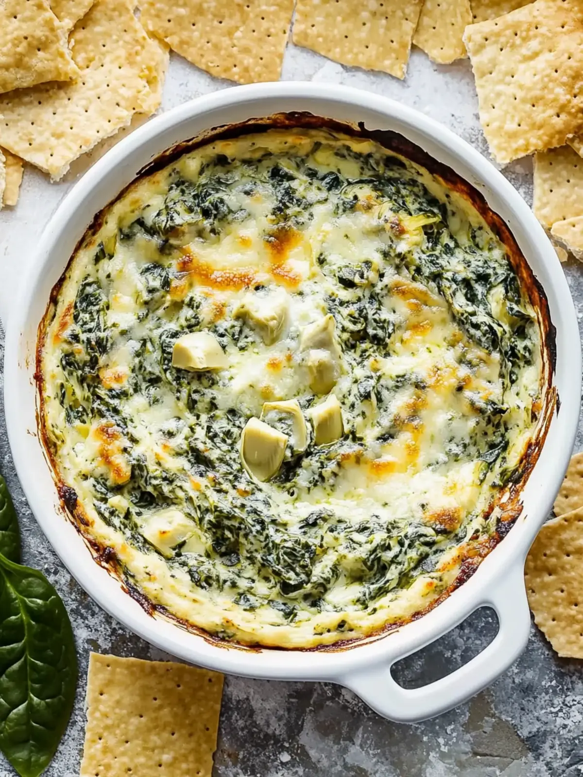Healthy Spinach Artichoke Dip