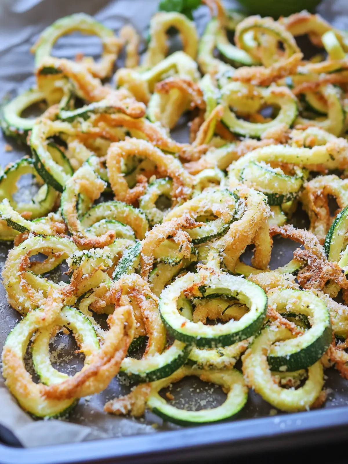 Seasoned Zucchini Curly Fries