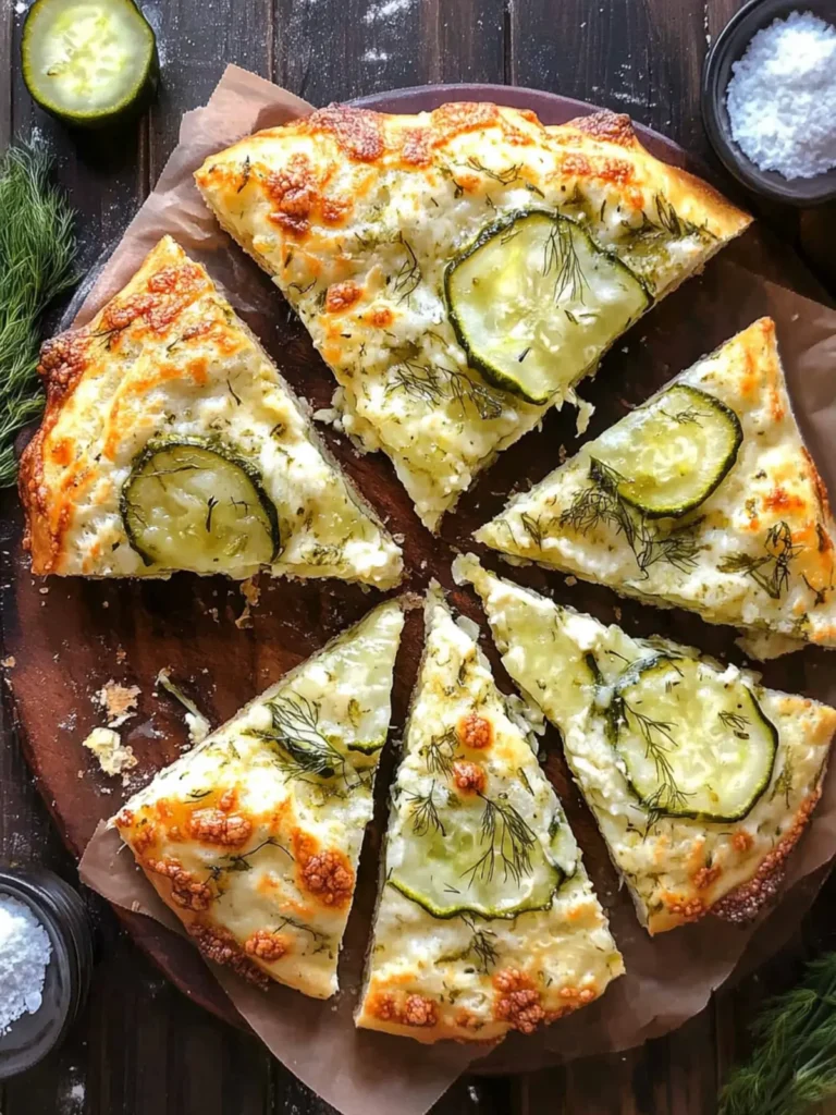 Dill Pickle Focaccia Bread