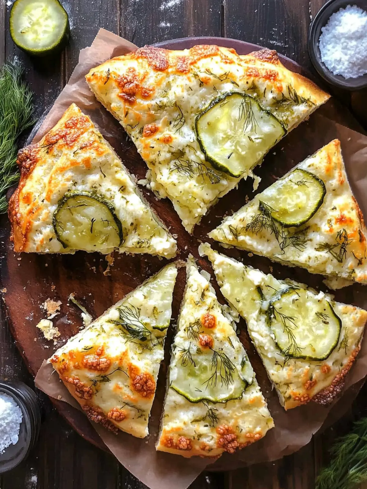Dill Pickle Focaccia Bread