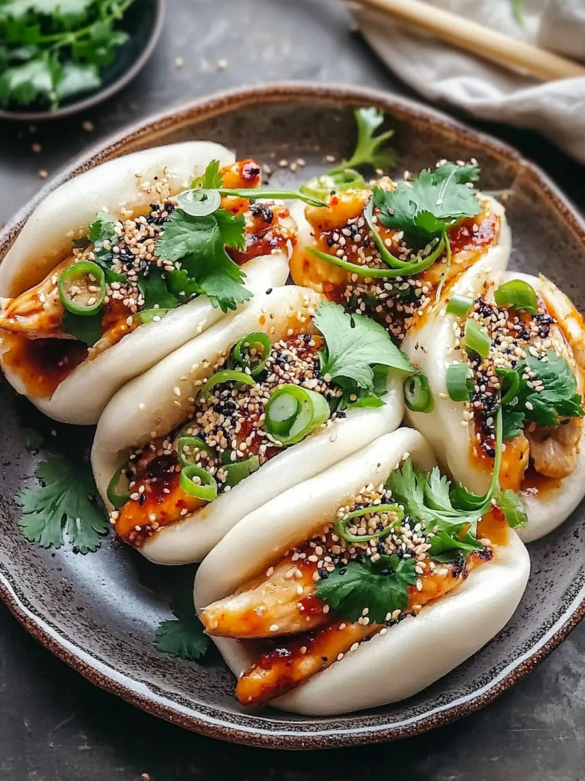 Korean Chicken Bao Buns