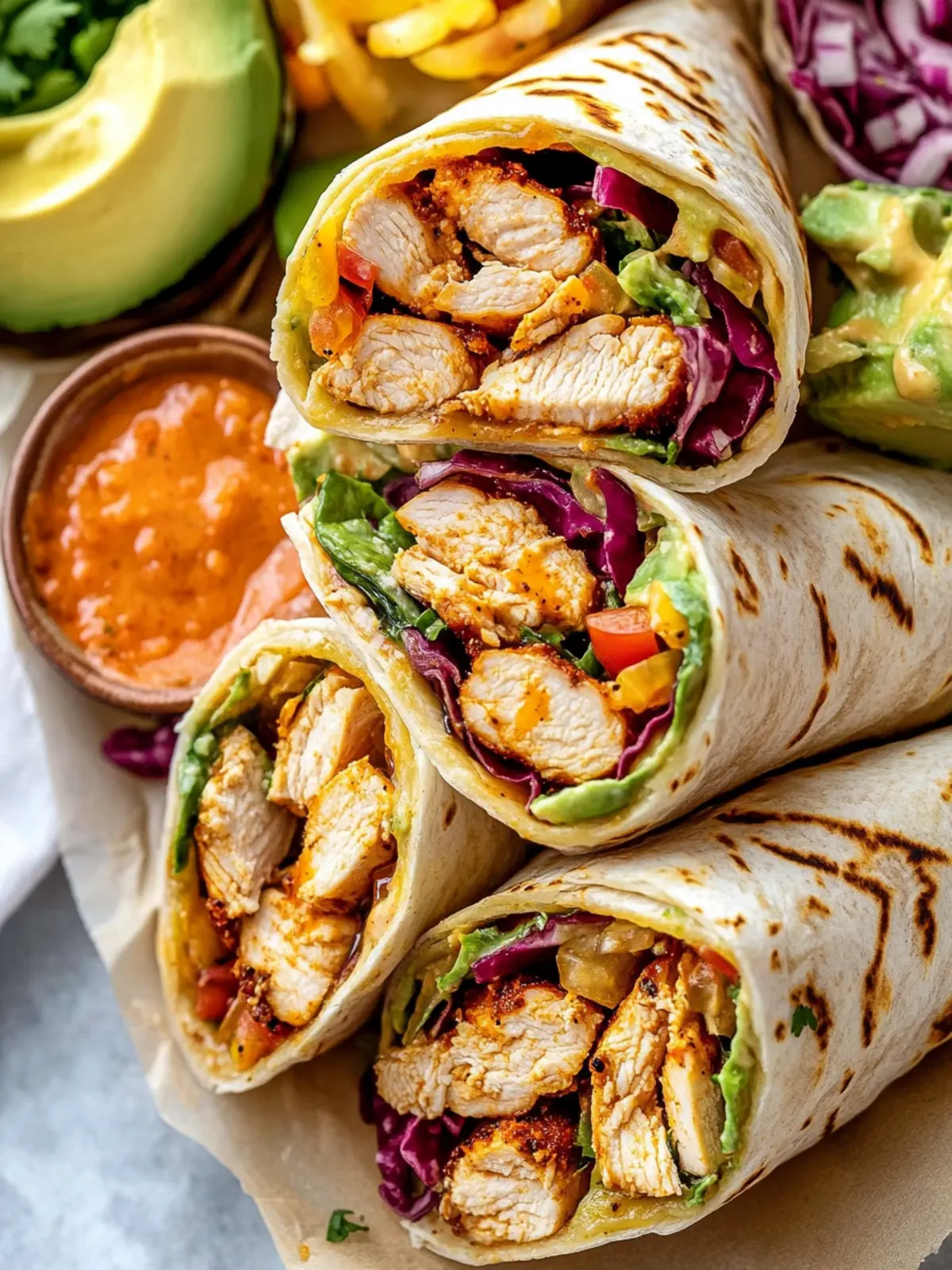Southwest Chicken Wraps