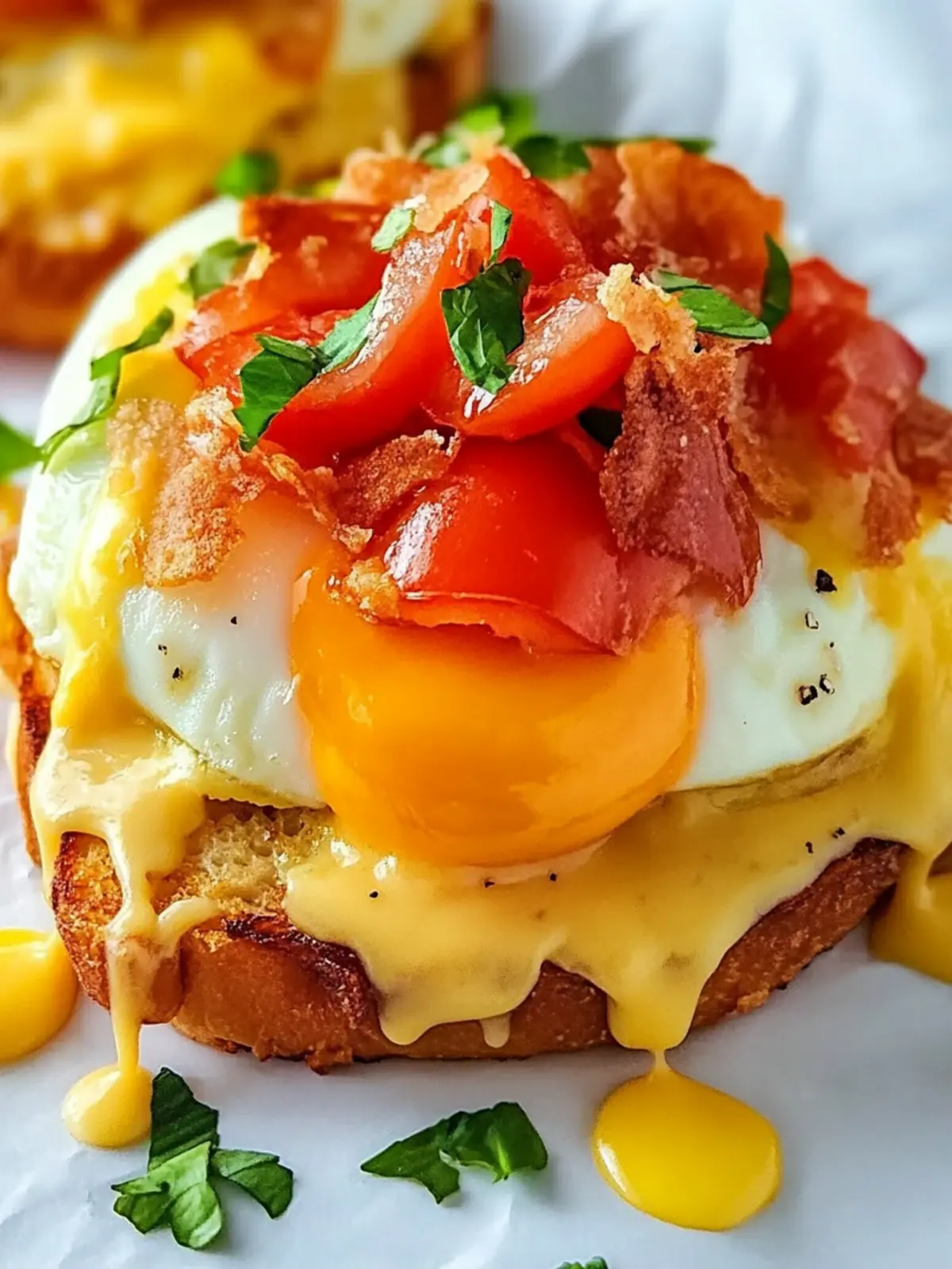 Breakfast Grilled Cheese Eggs Benedict
