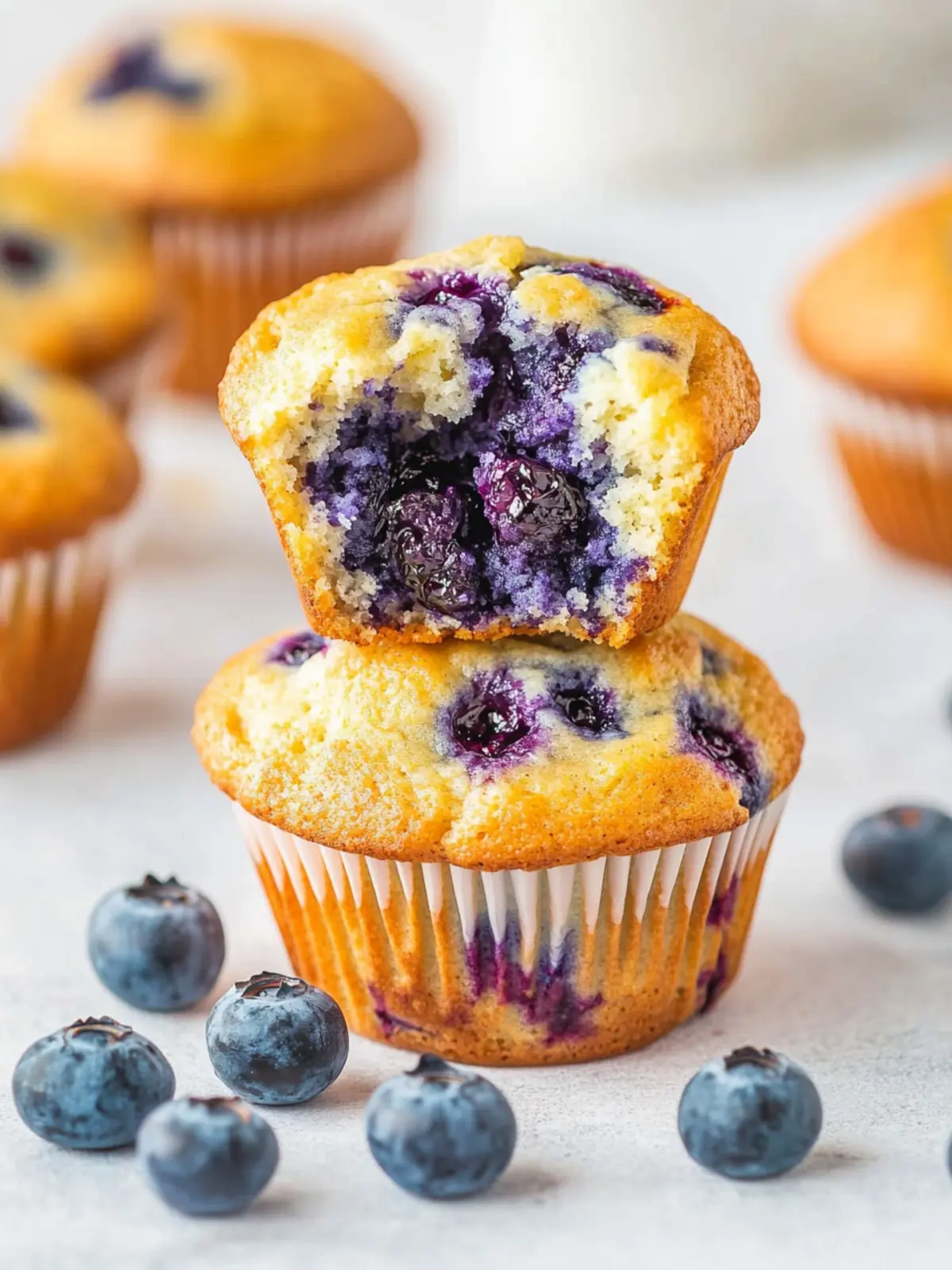 Blueberry Cottage Cheese Muffins