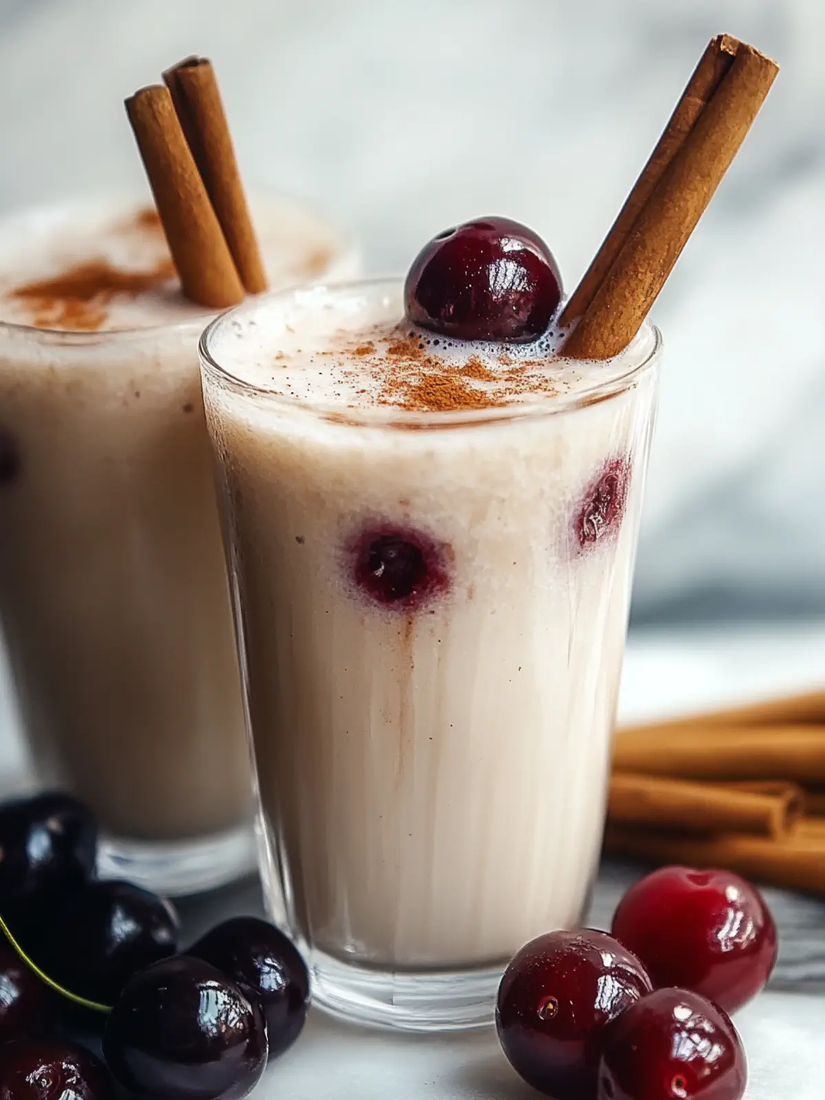 Creamy Cherry Cinnamon Horchata