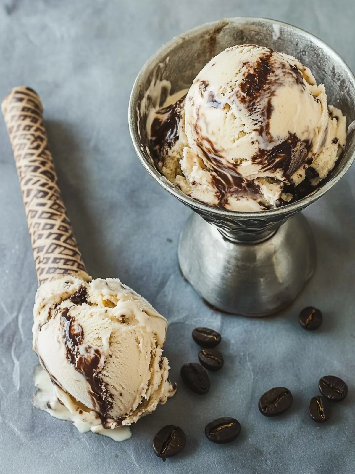 Espresso Kahlua Fudge Swirl Ice Cream