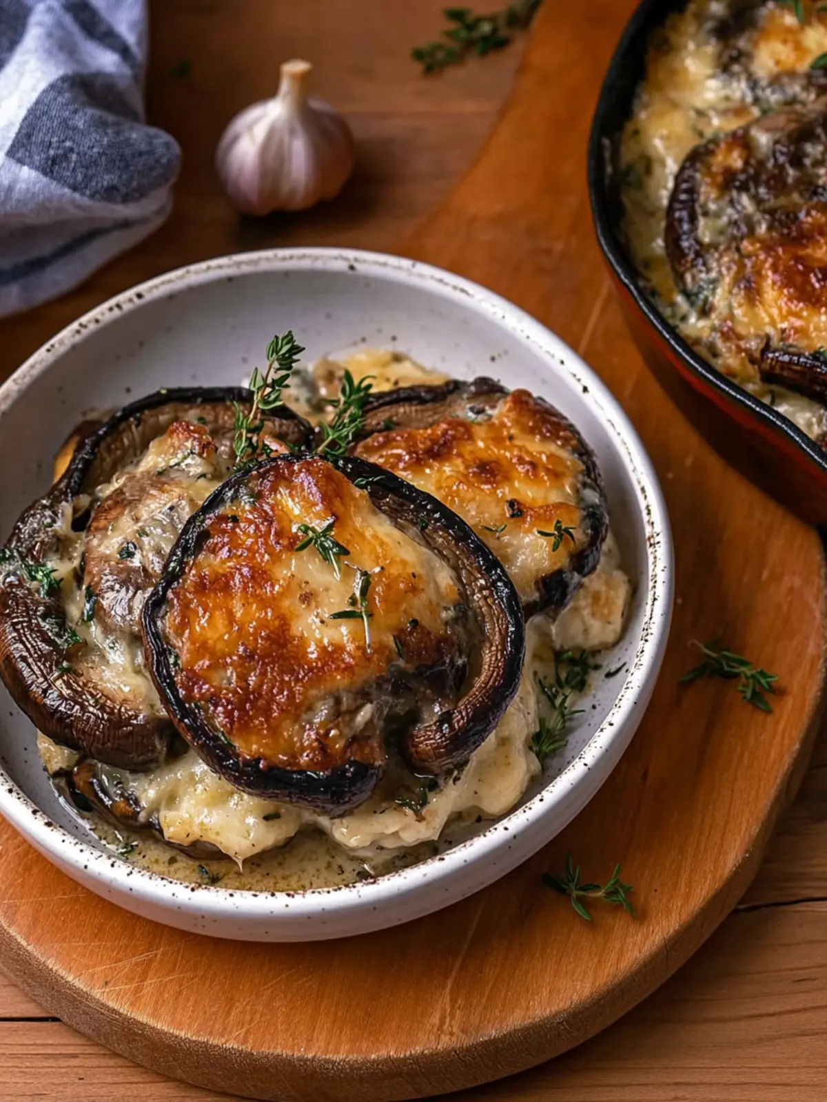 Scalloped Portobello Mushrooms