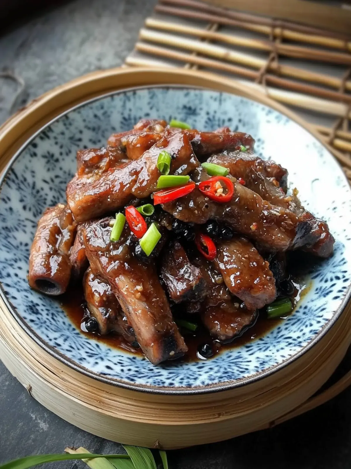 Steamed Pork Ribs with Black Beans