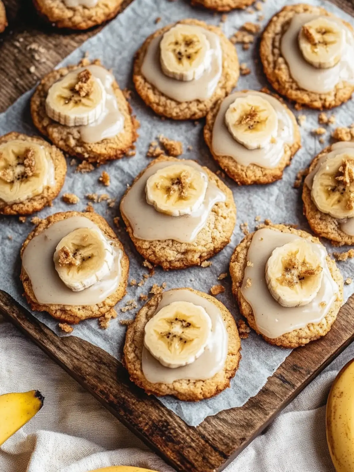 Glazed Banana Cookies