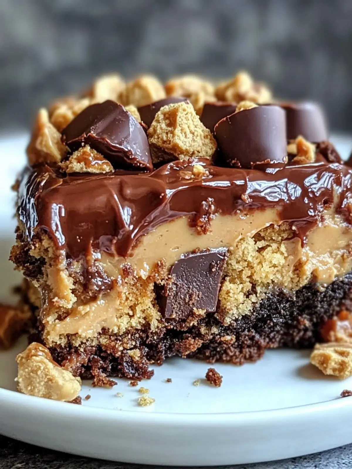 Peanut Butter Cup Dump Cake