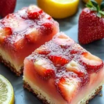 Strawberry Lemonade Bars Sweet