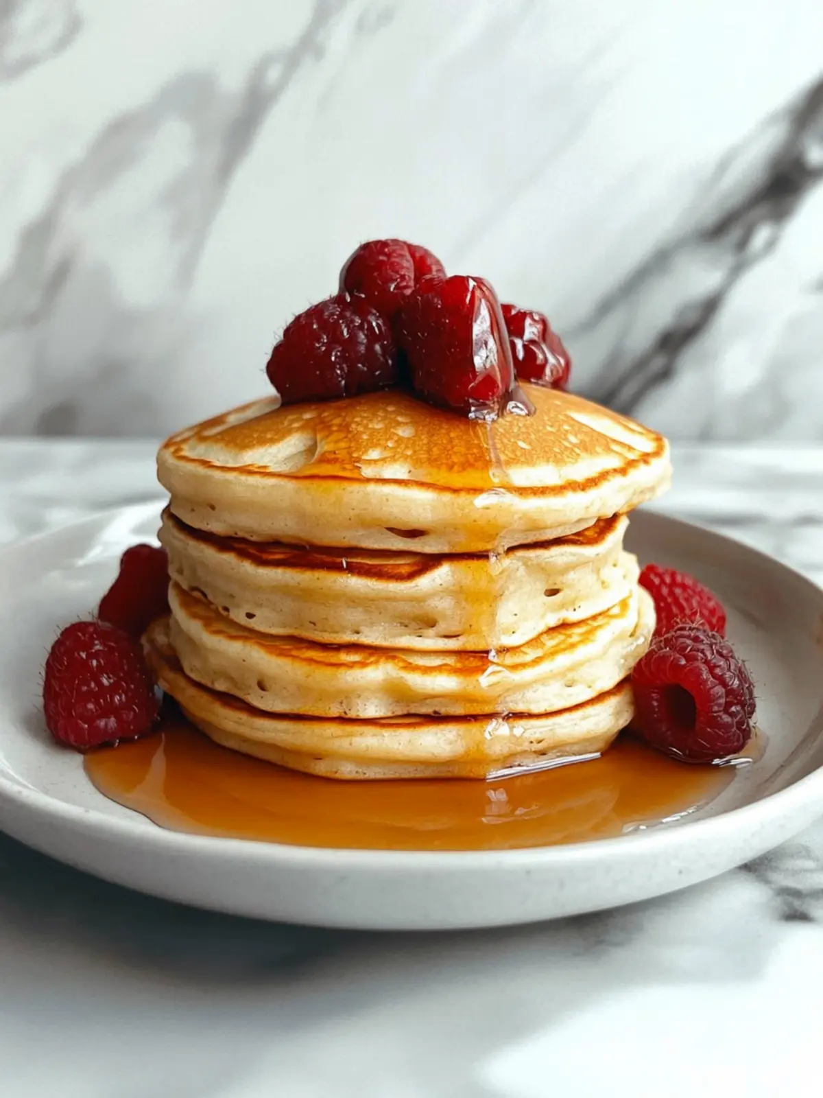 Fluffy Eggless Pancakes
