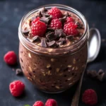 Dark Chocolate Raspberry Overnight Oats