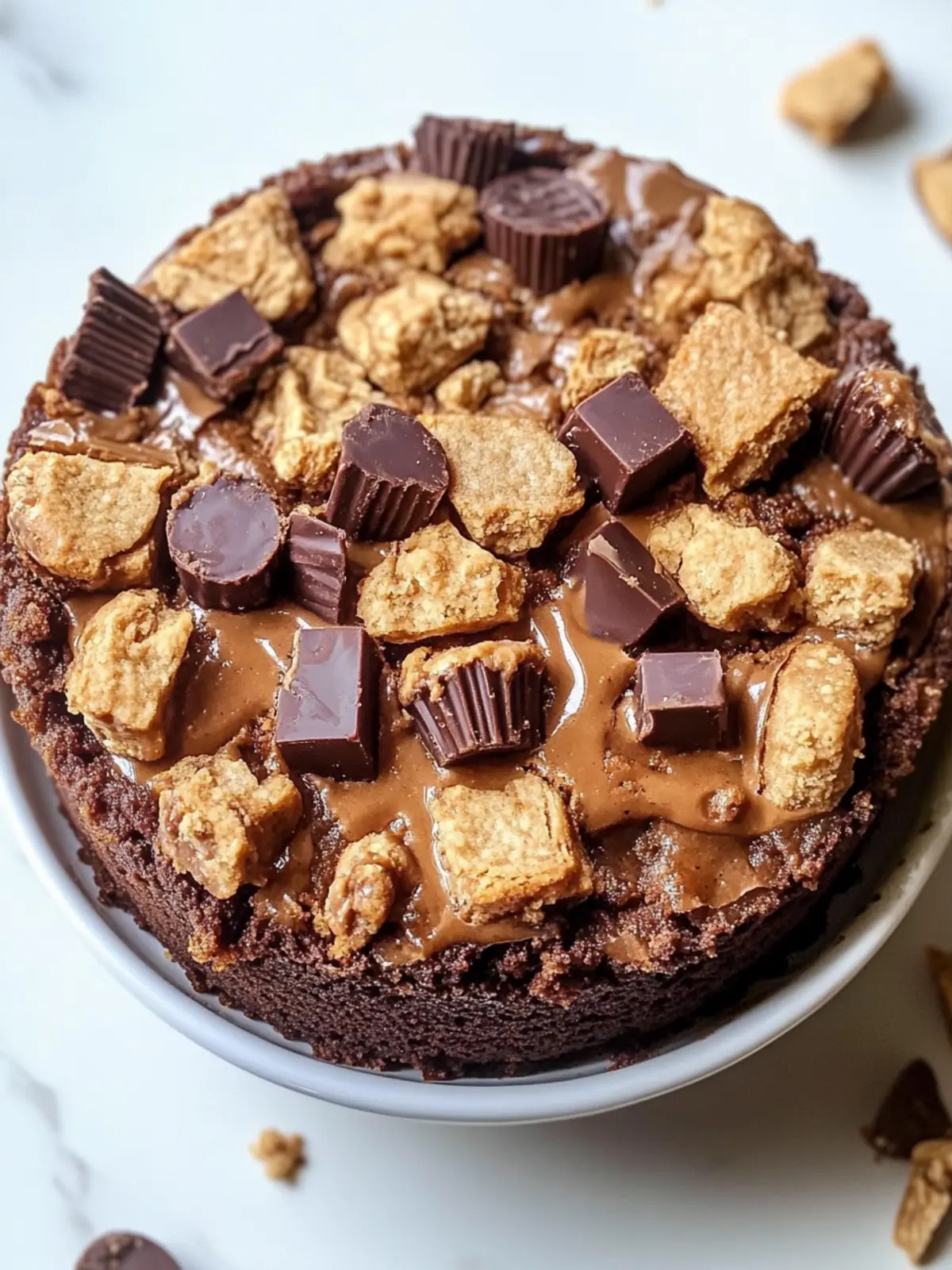 Peanut Butter Cup Dump Cake