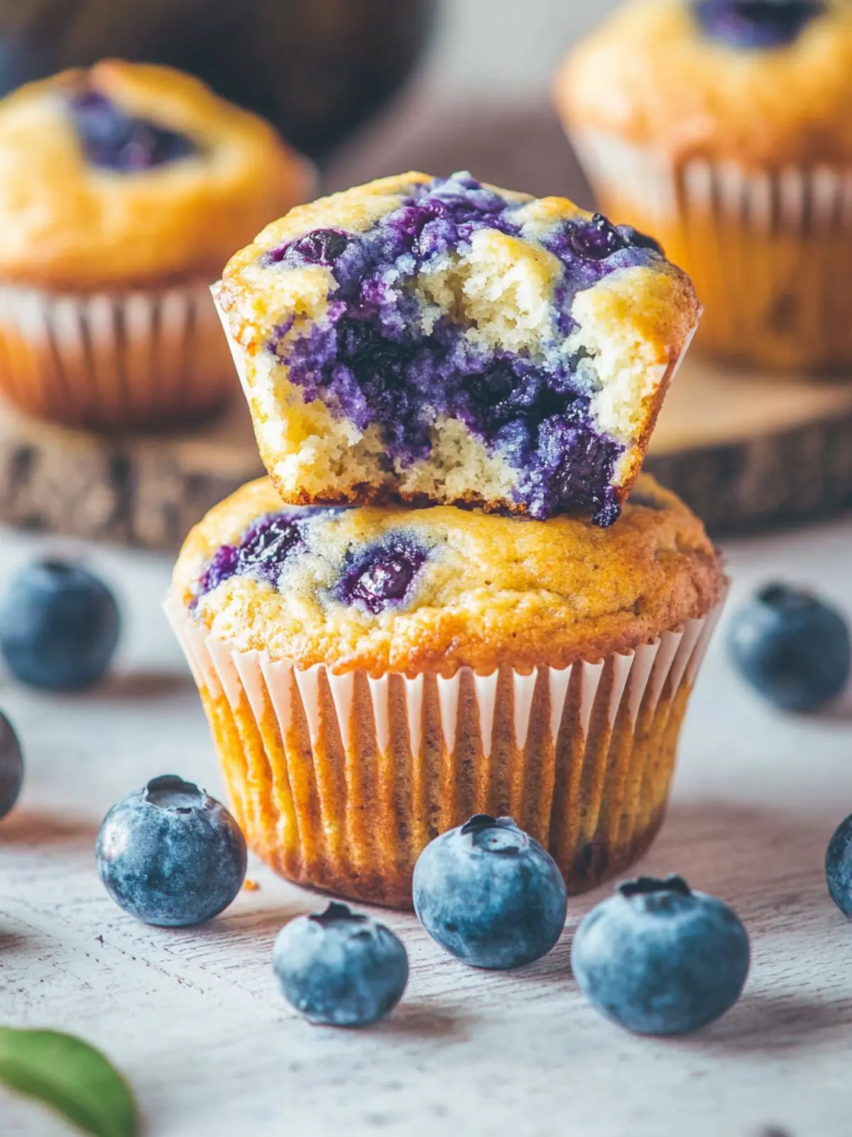 Blueberry Cottage Cheese Muffins